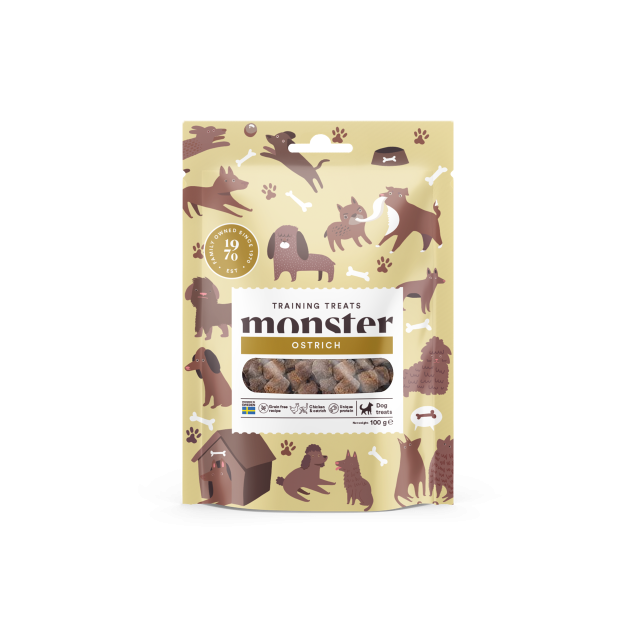 Monster Dog Training Treats Ostrich 100g