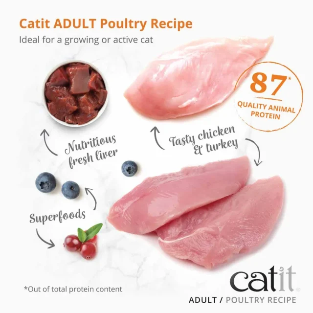 Catit Recipies Dry Adult Chicken&turkey 400g - Bild 3