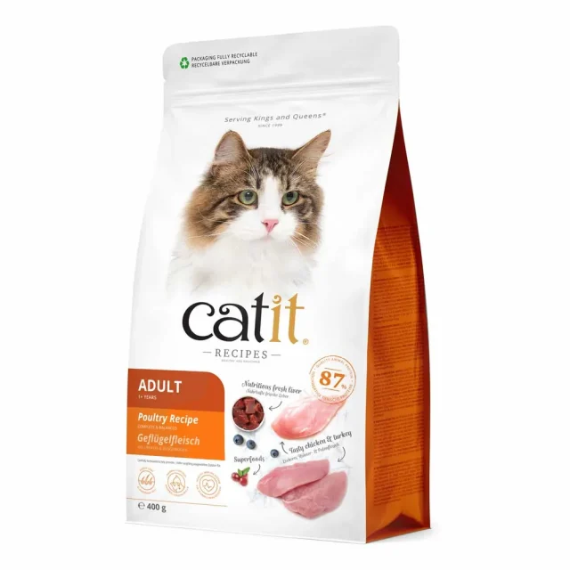 Catit Recipies Dry Adult Chicken&turkey 400g