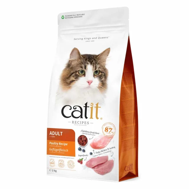 Catit Recipies Dry Adult Chicken&turkey 2kg