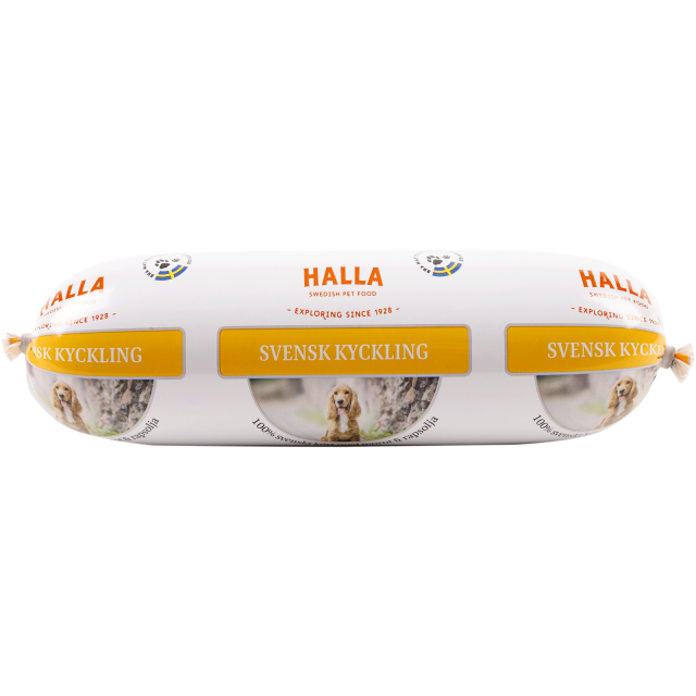 Halla Ångkokt Våtfoder Kyckling 650g
