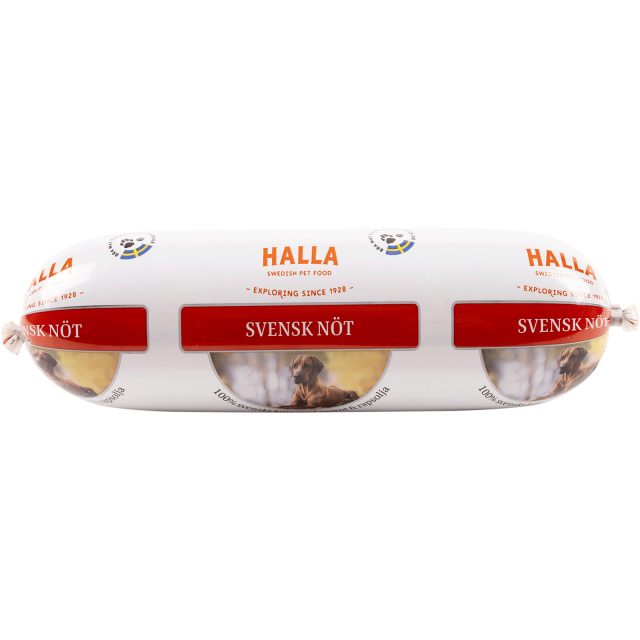 Halla Ångkokt Våtfoder Nöt 650g