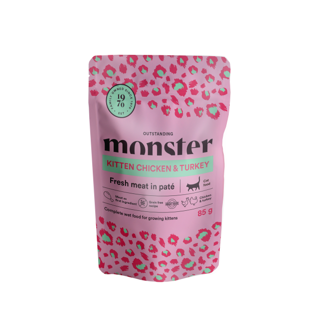 Monster Cat Pouches Kitten 85g