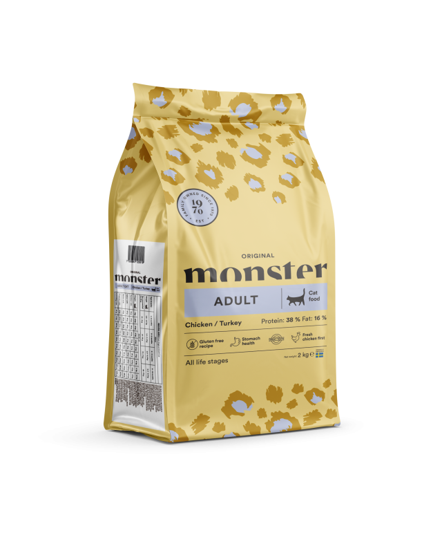 Monster Original Adult Cat Chicken/Turkey 2 kg