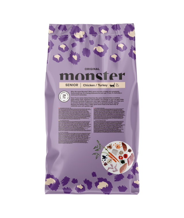 Monster Cat Original Senior Chicken/Turkey Kattmat 6kg - Bild 2