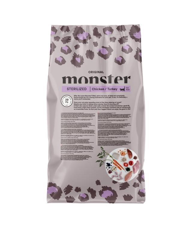 Monster Original Sterilized Cat  Chicken/Turkey 6 kg - Bild 2