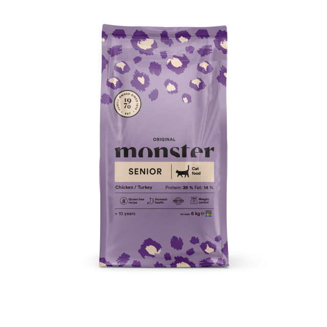 Monster Cat Original Senior Chicken/Turkey Kattmat 6kg