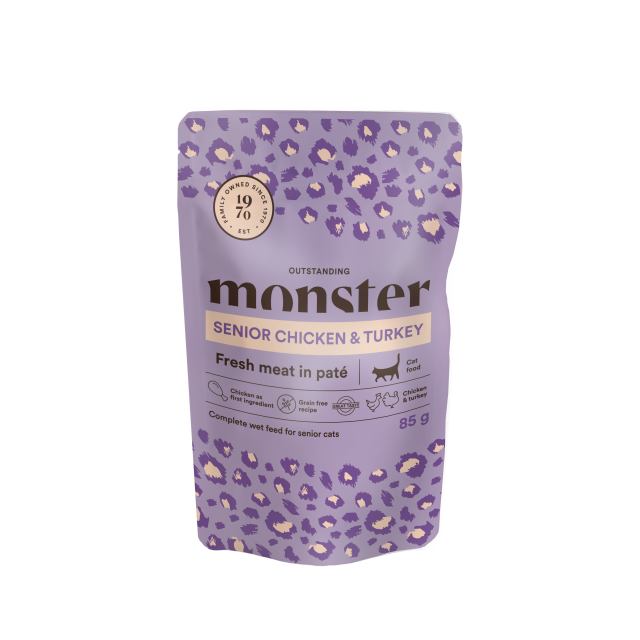 Monster Cat Pouches Senior 85g