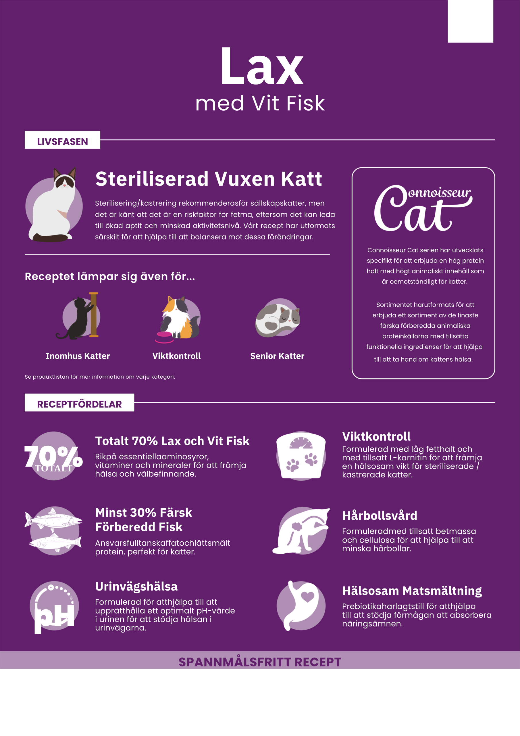 Askebites Steriliserad Vuxen Katt Med Lax Och Fisk 5kg - Bild 2