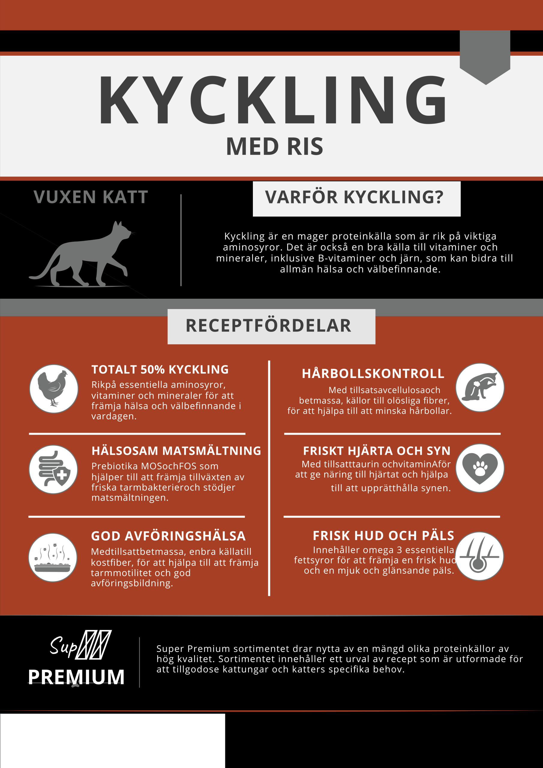 Askebites Vuxen Katt Kyckling och Ris 6kg - Bild 2