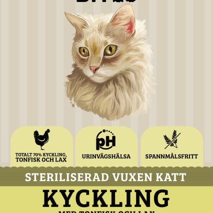 Askebites Steriliserad Vuxen Katt Kyckling Med Tonfisk Och Lax 5kg