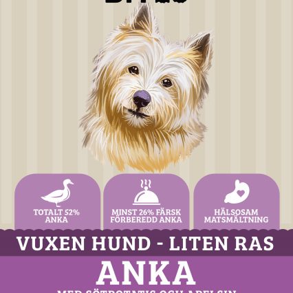 Askebites Liten Ras Anka med Sötpotatis och Apelsin 6kg