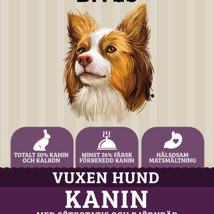Askebites Kanin Sötpotatis och Björnbär Vuxen hund 12kg