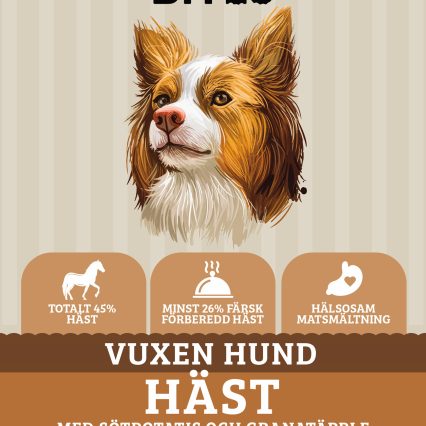 Askebites Häst med Sötpotatis och Granatäpple 12kg