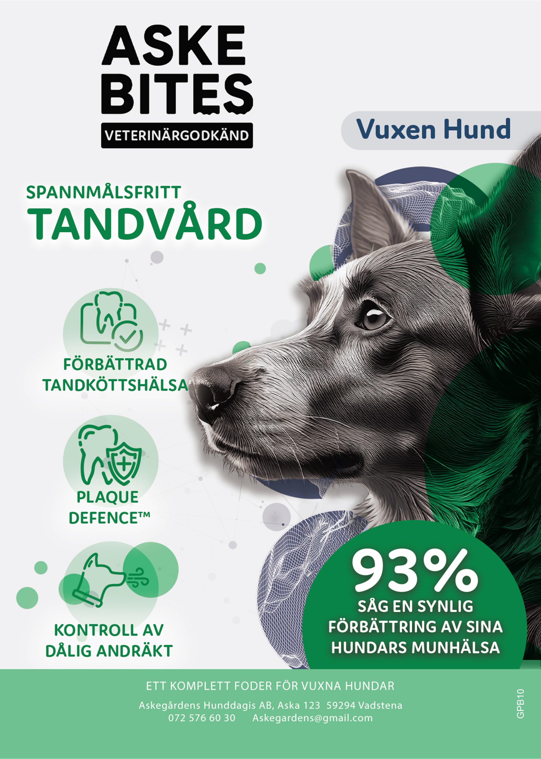 Askebites Tandvård Hypoallergenisk 10kg
