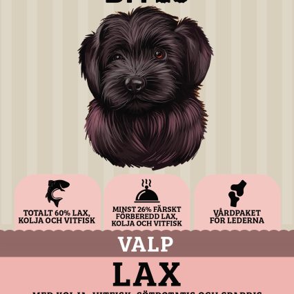 Askebites Valp Lax med Kolja, Vitfisk, Sötpotatis och Sparris 12kg