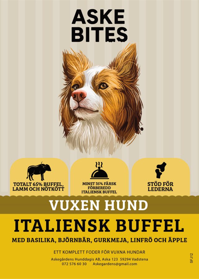 Askebites Italiensk Buffel Med Lamm Och Nöt 2kg