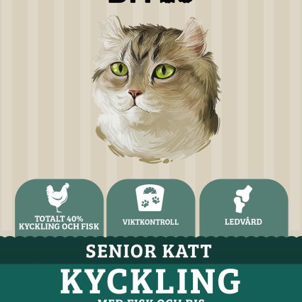 Askebites Senior Steriliserad Katt Kyckling Och Ris 6kg