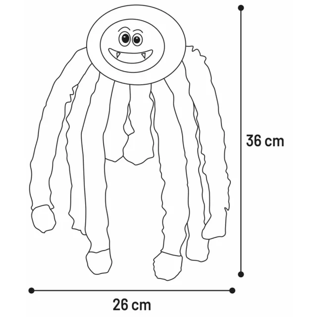Halloweenspindel Aliza Svart 26x7x36cm - Bild 2