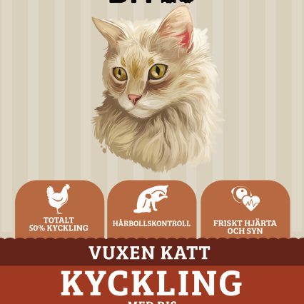 Askebites Vuxen Katt Kyckling och Ris 6kg