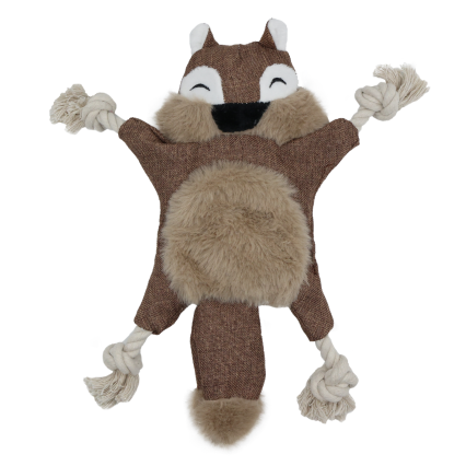 Hundleksak Prasslande Jordekorre Med Rep 28x26 cm