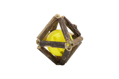 Katt leksak Matatabi Geometrisk med kula och klocka 5 cm