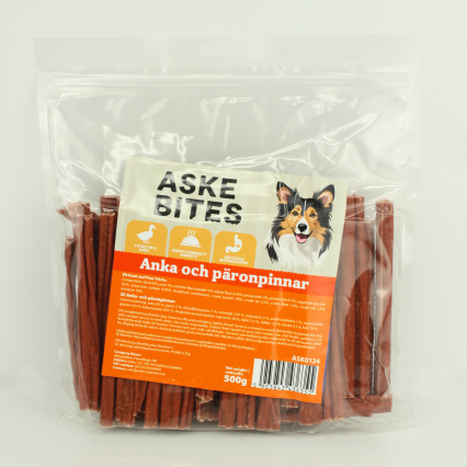 Askebites Anka Och Päronpinnar 500g