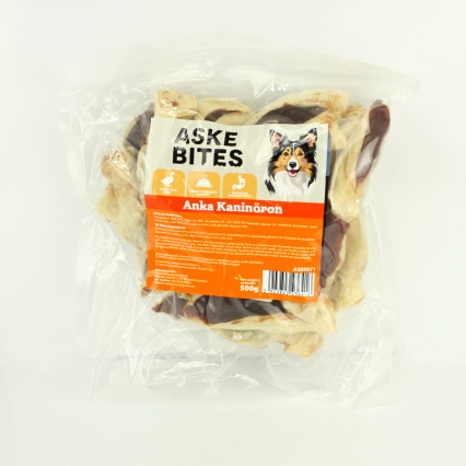 Askebites Ankfyllda kaninöron 500g