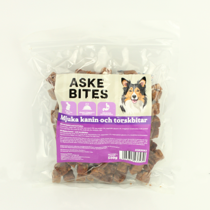 Askebites Mjuka Kanin och Torskbitar 500g
