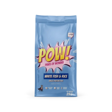 Utgånget Datum! POW! Adult White Fish & Rice 2kg